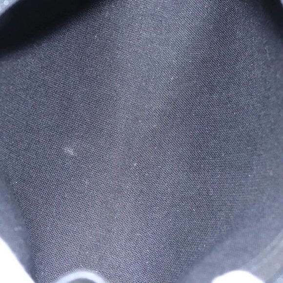 Christian Dior Honeycomb Canvas Clutch Bag PVC Leather Black Gold Auth ti2910 - Picture 14 of 16